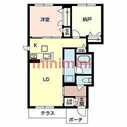 ジュネス穂積 3LDKの間取図画像