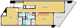 シーズンズテラス 2LDKの間取図画像
