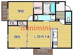 間取図画像 2LDK