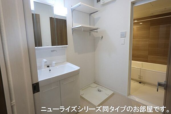 画像6:スペースが確保できる洗面所です