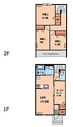 JR中央本線 武蔵小金井駅 徒歩28分の賃貸アパート 1階3SLDKの間取り