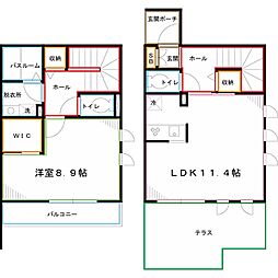 GRANPIA YAMATO 2階1LDKの間取り