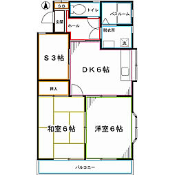 T-フラット 2SDKの間取図画像
