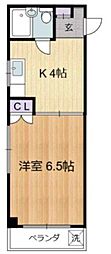 ロイヤルハイツ ワンルームの間取図画像