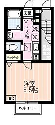 イル・ロトーレC棟 1Kの間取図画像