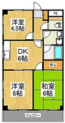 DRホームズ花小金井 3DKの間取図画像