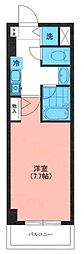 第七千代鶴ビル 1Kの間取図画像