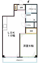 ハイツアゼリア 1LDKの間取図画像