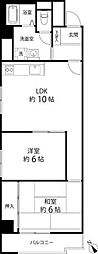グランドール久米川 2LDKの間取図画像