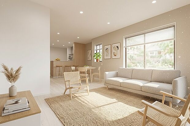 (家具はイメージ画像)通風・採光に優れ、心地よい光と風が溢れています。