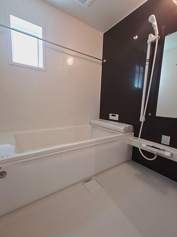 高級感溢れるカラーと大きさ・柔らかな曲線で構成された半身浴も楽しめるバスタブが心地よさをもたらします。