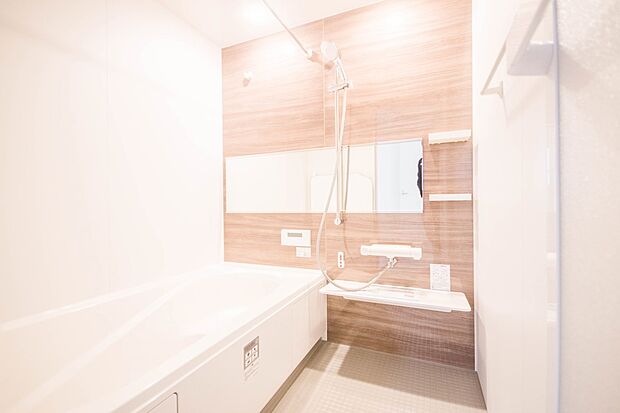 高級感溢れるカラーと大きさ・柔らかな曲線で構成された半身浴も楽しめるバスタブが心地よさをもたらします。