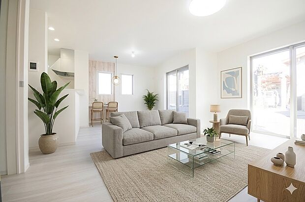 (家具はイメージ画像)通風・採光に優れ、心地よい光と風が溢れています。