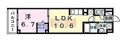 ＣＲＥＶＡＮＣＥ亀戸 2階1LDKの間取り