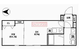 CREAL住吉 5階1DKの間取り