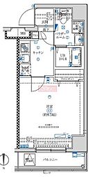 スプレスター錦糸町 2階1Kの間取り