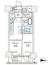 STANDZ亀戸 1LDKの間取図画像
