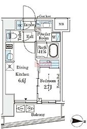 イプセ押上 1DKの間取図画像