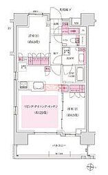 ディームス木場 2LDKの間取図画像