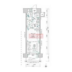 日神パレステージ大島 1DKの間取図画像