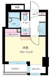 サンテミリオン本所吾妻橋駅前 1Kの間取図画像