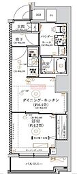 ガリシア森下VI 1DKの間取図画像