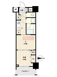 日神デュオステージ亀戸 1DKの間取図画像