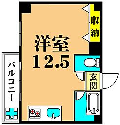 さくらマンション ワンルームの間取図画像