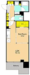 PROUDFLATOIMACHI 1LDKの間取図画像