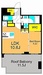 Brilliaist大井町 1LDKの間取図画像