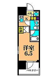 ParkCube大井町レジデンス 1Kの間取図画像