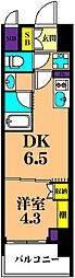 ルフォンプログレ西大井プレミア 1LDKの間取図画像