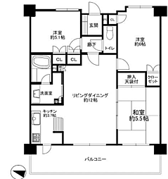 間取図画像 3LDK