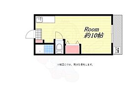 弁天マンション ワンルームの間取図画像