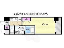 S-RESIDENCE阿波座WEST 3階1Kの間取り