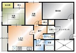 バンコート夕凪 2LDKの間取図画像