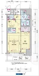 プレサンスドームシティコレーレ 1LDKの間取図画像