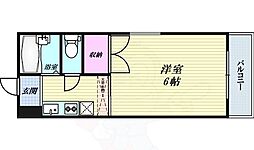 東洋プラザ大阪港1 1Kの間取図画像