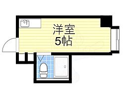ラパンジール本田1 ワンルームの間取図画像