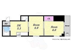 エスタイルkosei 2DKの間取図画像