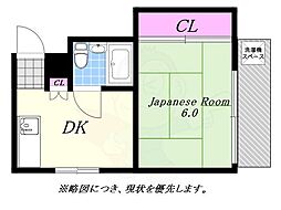 シティハイツエコー 1DKの間取図画像