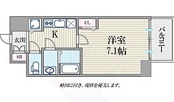 ファステート大阪ドームシティ 1Kの間取図画像