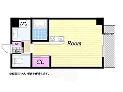 JJcourt波除3 ワンルームの間取図画像
