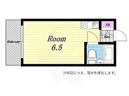 ラパンジール九条 ワンルームの間取図画像