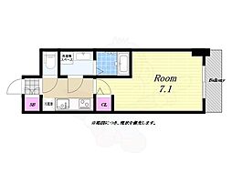セレニテ西九条アリエ 1Kの間取図画像