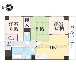 フローラみずほ 3DKの間取図画像