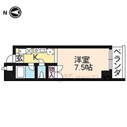 ロベルージュマツイ 1Kの間取図画像