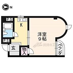 ロータスクラタ 1Kの間取図画像