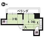 京都市左京区田中春菜町 2階建 築59年のイメージ