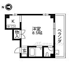 京都市左京区北白川上別当町 4階建 築31年のイメージ